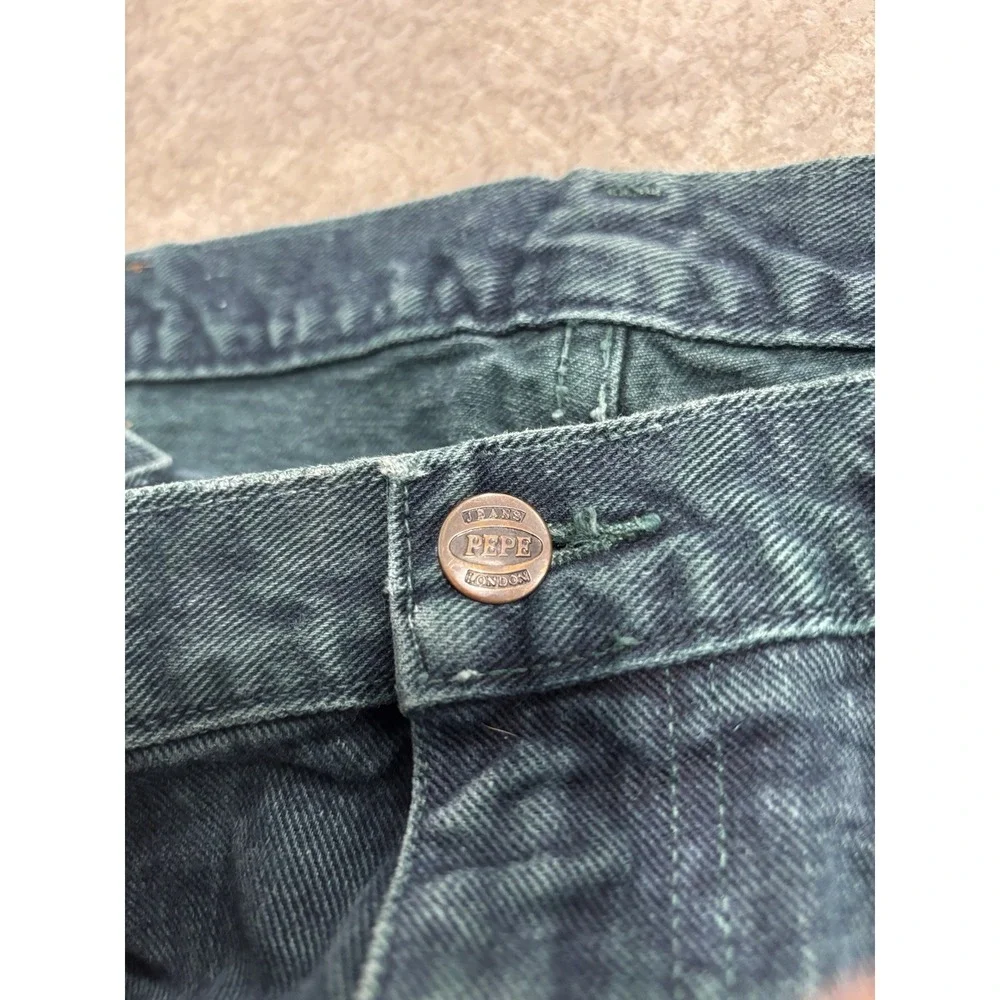Vintage Pepe Jeans Green/Blue Denim Jeans Men's Size 38W